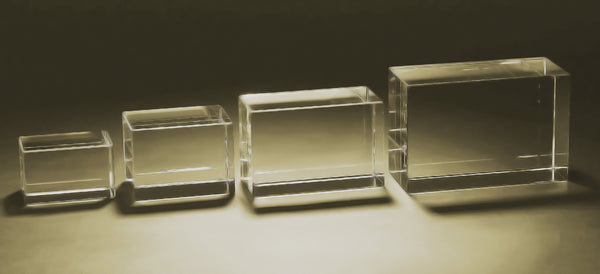 3D Crystal Cube - Medium