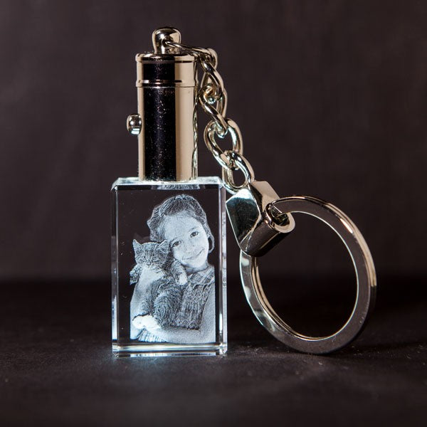 Square Crystal Keychain