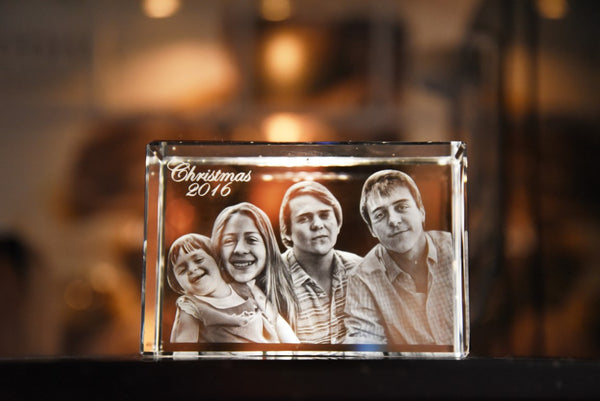 3D Crystal Photo Cube - Large