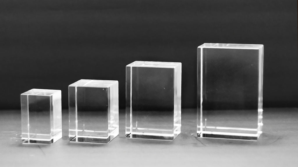 Gravure 3D Cube 3D en verre Viamant - Terra vertical